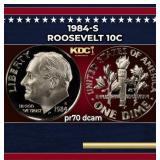 1984-s Proof Roosevelt Dime 10c pr70 dcam SEGS