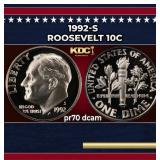 1992-s Proof Roosevelt Dime 10c pr70 dcam SEGS