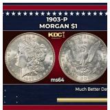 1903-p Morgan Dollar $1 Grades Choice Unc