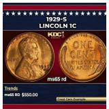1929-s Lincoln Cent 1c Grades ms65 rd