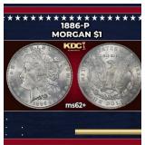 1886-p Morgan Dollar $1 Grades Select Unc