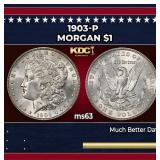 1903-p Morgan Dollar $1 Grades Select Unc