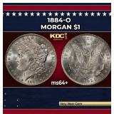 1884-o Morgan Dollar $1 Grades Choice+ Unc