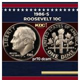 1986-s Proof Roosevelt Dime 10c pr70 dcam SEGS