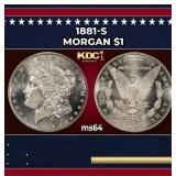 1881-s Morgan Dollar $1 Grades Choice Unc