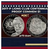 2017-P Lions Club Centennial Proof Modern Commem D