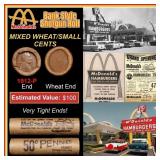 Lincoln Wheat Cent 1c Mixed Roll Orig Brandt McDon