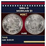 1884-o Morgan Dollar $1 Grades GEM+ Unc