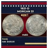 1921-d Morgan Dollar $1 Grades Choice Unc