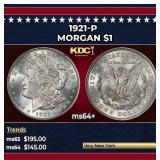 1921-p Morgan Dollar $1 Grades Choice+ Unc