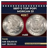 1897-s Morgan Dollar TOP POP! $1 ms68 SEGS