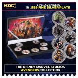7  Coin Marvel AVENGERS Age Of Ultron .999 Fine Si