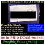 Original sealed box 5- 1993 United States Mint Pro