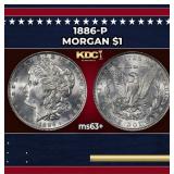 1886-p Morgan Dollar $1 Grades Select+ Unc