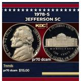 1978-s Proof Jefferson Nickel 5c pr70 dcam SEGS