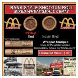 Lincoln Wheat Cent 1c Mixed Roll Orig Brandt McDon