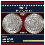 1921-d Morgan Dollar $1 Grades Choice+ Unc