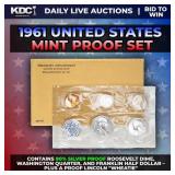 1961 United States Mint Silver Proof Set In Origin