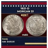 1921-d Morgan Dollar $1 Grades Choice Unc