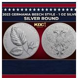 2023 Germania Beech Style - 1 oz Silver Round Roun