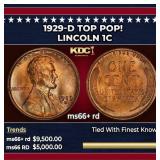 1929-d Lincoln Cent TOP POP! 1c ms66+ rd SEGS