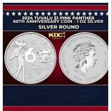 2024 Tuvalu $1 Pink Panther 60th Anniversary Coin