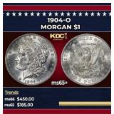 1904-o Morgan Dollar $1 Grades GEM+ Unc