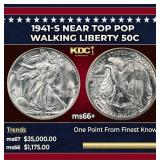 1941-s Walking Liberty Half Dollar Near Top Pop 50