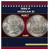 1896-p Morgan Dollar $1 Grades Choice Unc