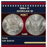 1884-o Morgan Dollar $1 Grades GEM+ Unc