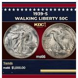 1939-s Walking Liberty Half Dollar 50c ms66 SEGS