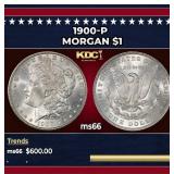 1900-p Morgan Dollar $1 Grades GEM+ Unc