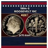 1994-s Proof Roosevelt Dime 10c pr70 dcam SEGS