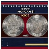 1880-p Morgan Dollar $1 Grades Select Unc