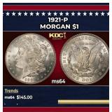 1921-p Morgan Dollar $1 Grades Choice Unc