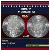 1896-p Morgan Dollar $1 Grades GEM Unc