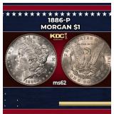 1886-p Morgan Dollar $1 Grades Select Unc