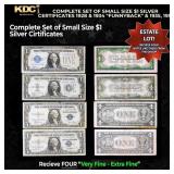 COMPLETE Set of Small Size $1  Silver Certificates