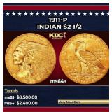 1928-p Gold Indian Quarter Eagle Near Top Pop! $2