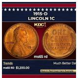1915-d Lincoln Cent 1c ms65 rd SEGS