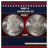 1881-s Morgan Dollar $1 Grades ms62