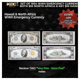 Set of 1934 WWII Emergency Currency Both $10 North