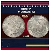1898-p Morgan Dollar $1 Grades ms64