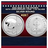 2023 Niue $2 The Smurfs 65th Anniversary Coin - 1