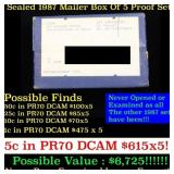 Original sealed box 5- 1987 United States Mint Pro
