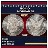 1904-o Morgan Dollar $1 Grades ms65+