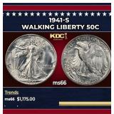 1941-s Walking Liberty Half Dollar 50c ms66 SEGS