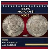 1882-o Morgan Dollar $1 ms67 SEGS