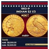 1925-d Gold Indian Quarter Eagle Near Top Pop! $2