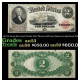1917 $2 Large Size Legal Tender Note Thomas Jeffer